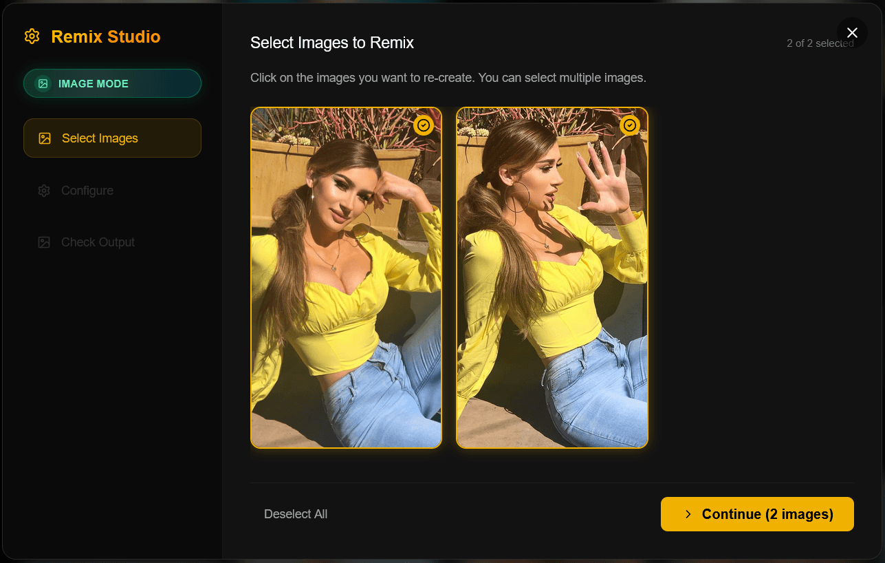 Remix Studio Feature